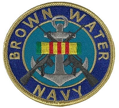 Brown Water Navy Vietnam Service Ribbon Patch Pbr Patrol Boat River Mobile Mrf